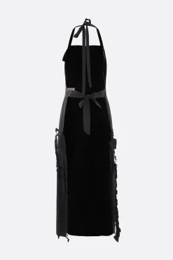 Abiti>MAISON MARGIELA abito a grembiule in misto viscosa Nero