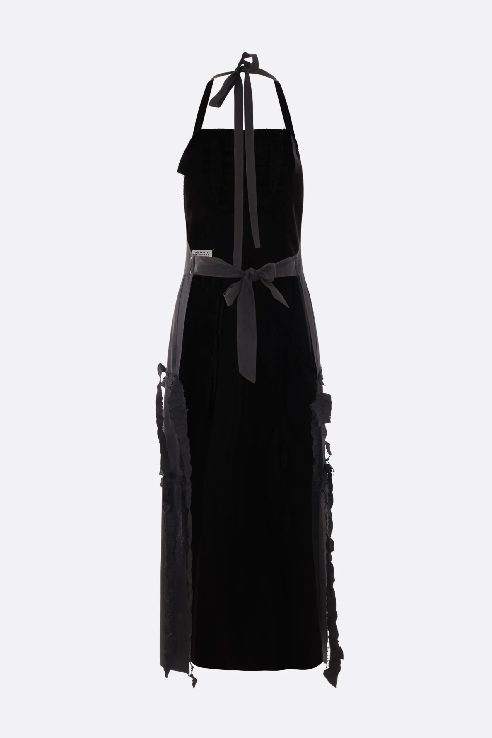 Abiti>MAISON MARGIELA abito a grembiule in misto viscosa Nero