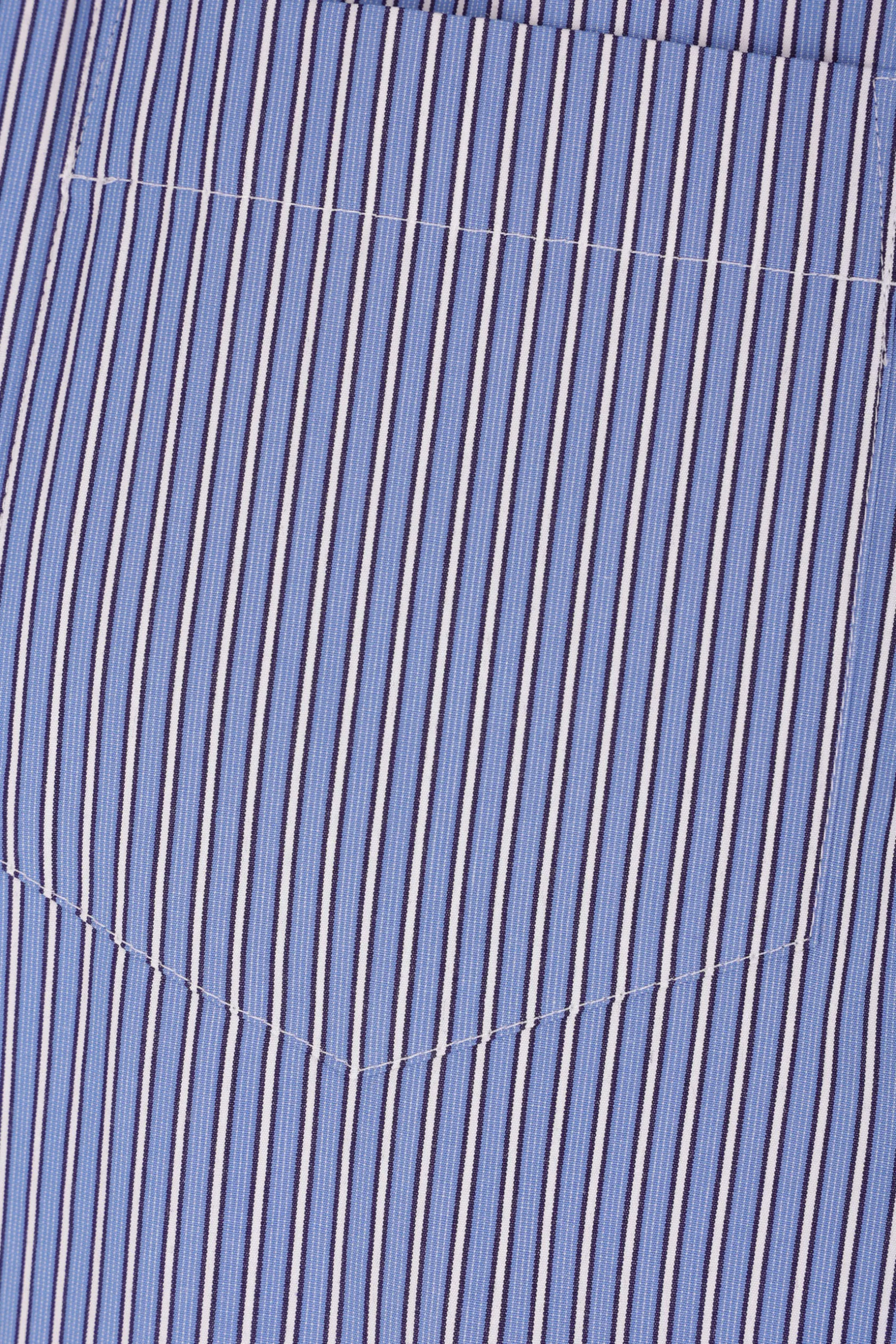 Abiti>SACAI abito chemisier in popeline a righe Blu