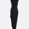 Abiti>BALENCIAGA abito drappeggiato in crêpe di jersey Nero