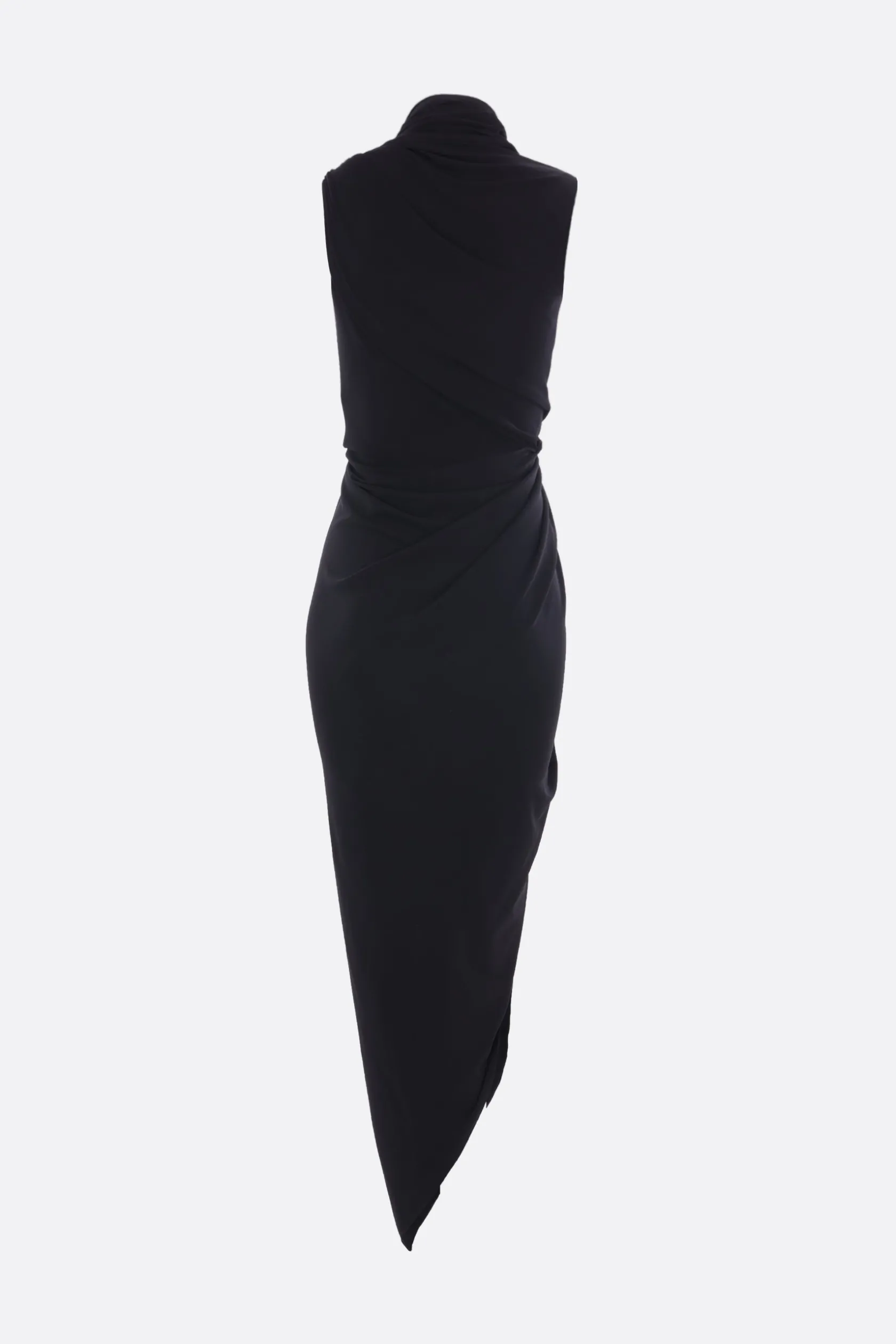 Abiti>BALENCIAGA abito drappeggiato in crêpe di jersey Nero