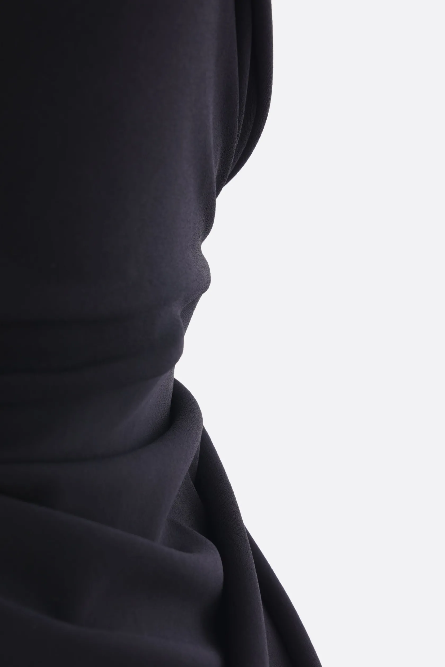 Abiti>BALENCIAGA abito drappeggiato in crêpe di jersey Nero