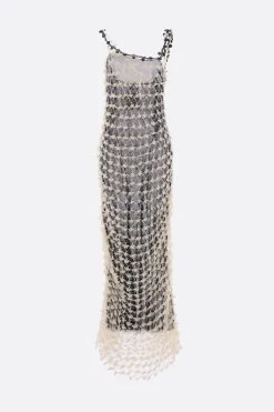 Abiti>PAULINE DUJANCOURT abito in crochet e rete Bianco