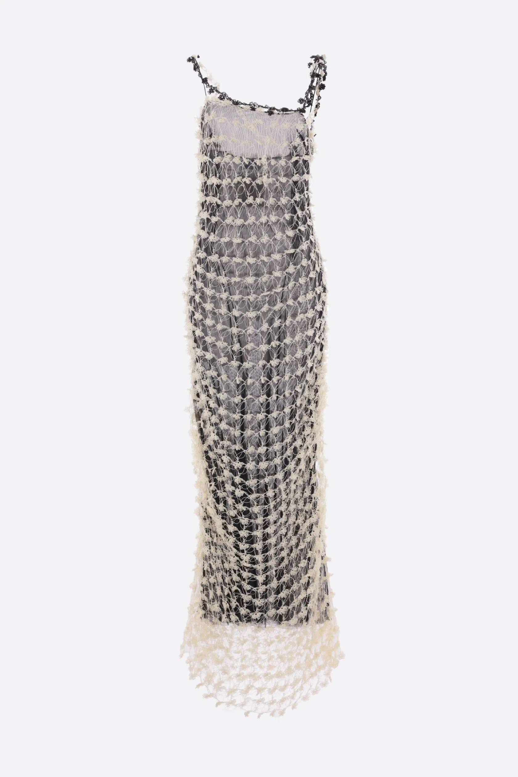Abiti>PAULINE DUJANCOURT abito in crochet e rete Bianco