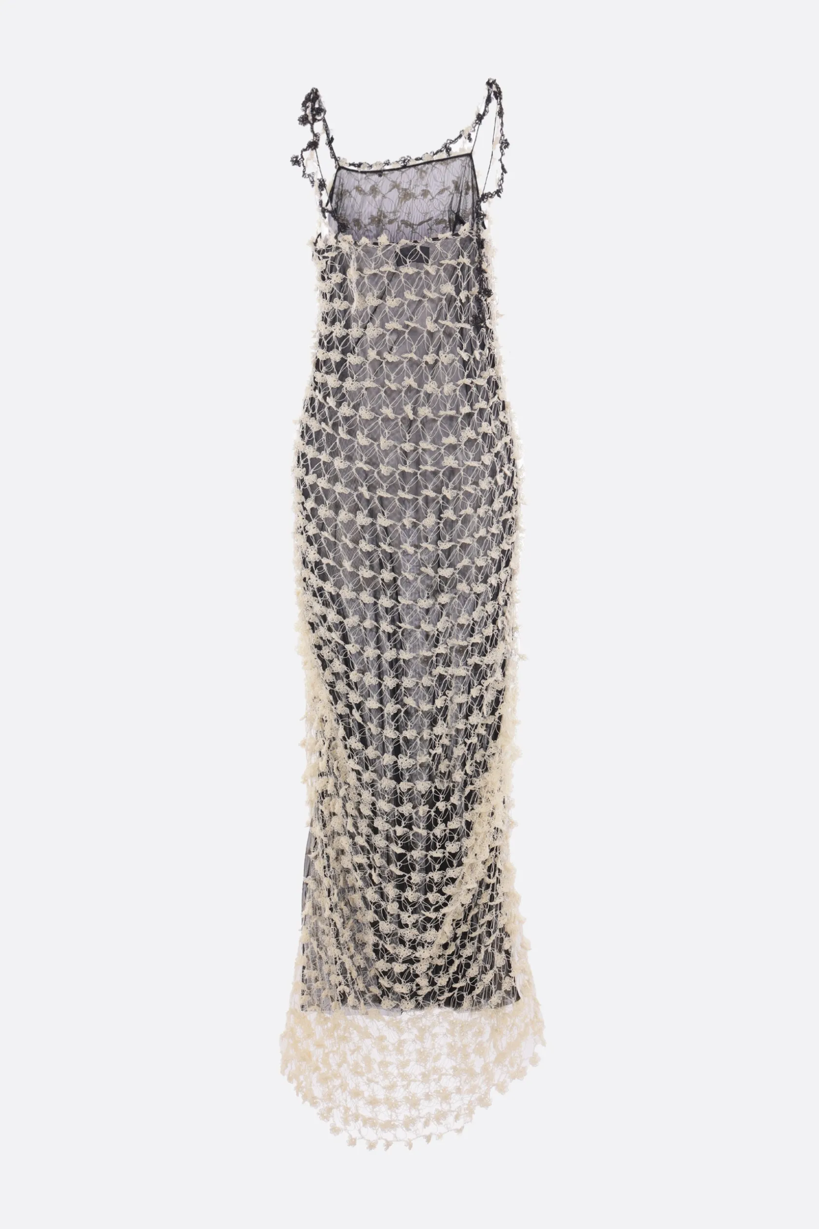 Abiti>PAULINE DUJANCOURT abito in crochet e rete Bianco