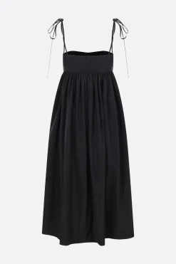 Abiti>CECILIE BAHNSEN abito midi Alena in taffetà Nero