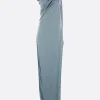 Abiti>RICK OWENS abito monospalla Athena Arrowhead in charmeuse Blu