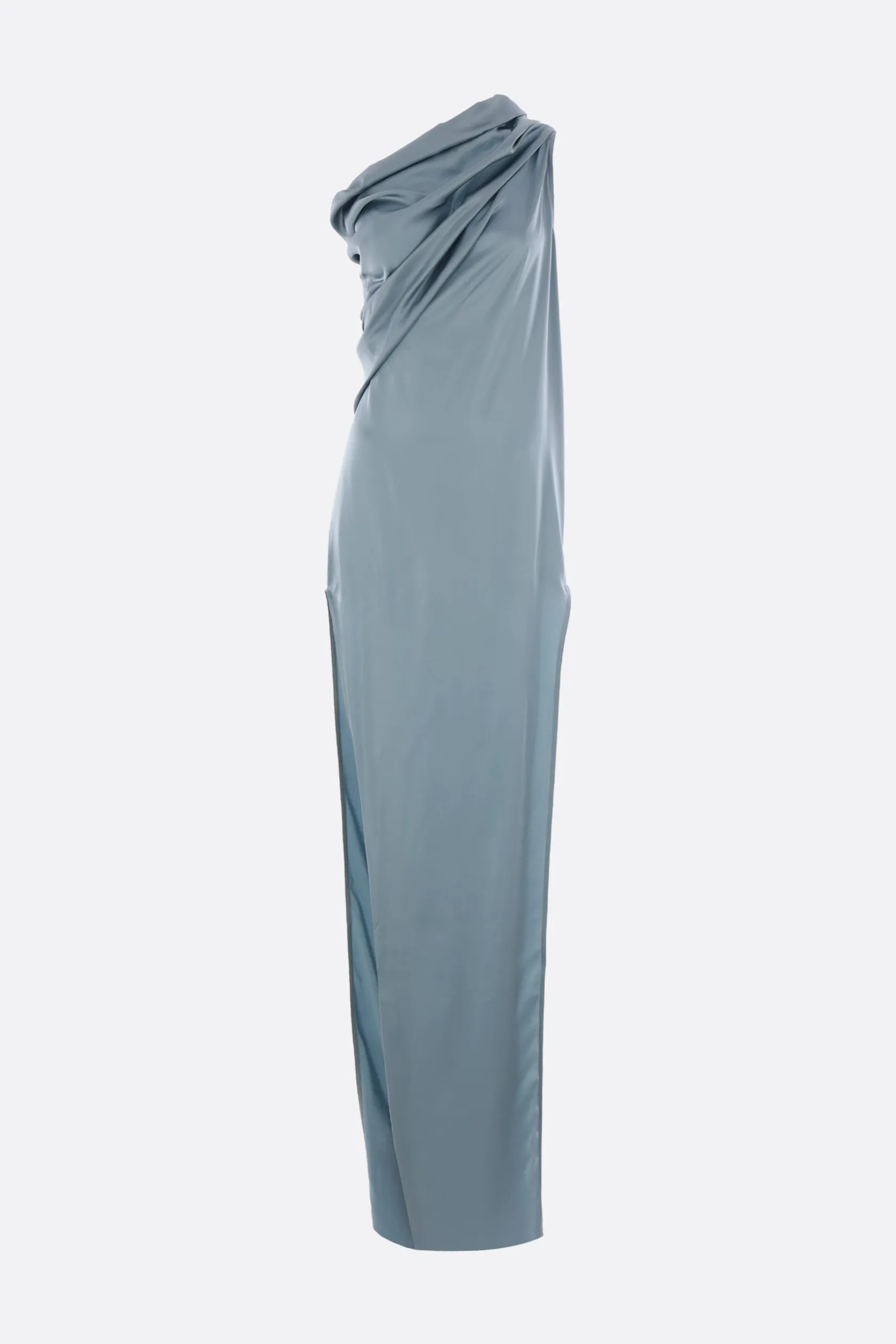 Abiti>RICK OWENS abito monospalla Athena Arrowhead in charmeuse Blu