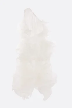 Abiti>NICCOLÒ PASQUALETTI abito monospalla Tremella in nylon e seta Bianco