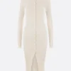 Abiti>META CAMPANIA COLLECTIVE abito Neith in maglia a costine Bianco