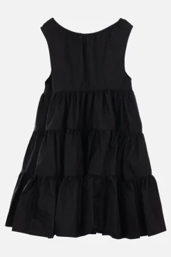 Abiti>CECILIE BAHNSEN abito smanicato Aino in taffetà crinkled Nero