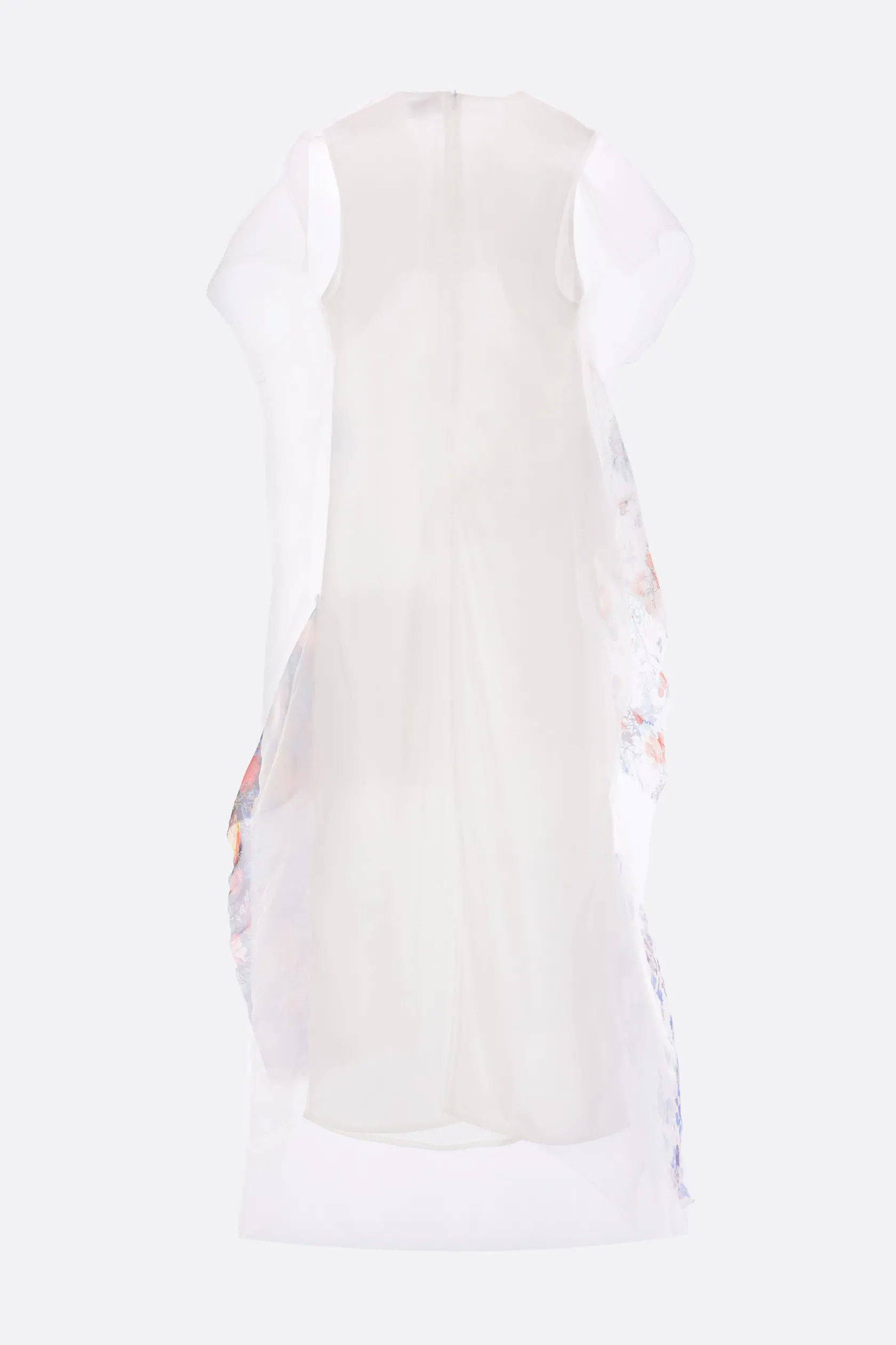 Abiti>ZOMER abito smanicato Bosch in organza Bianco