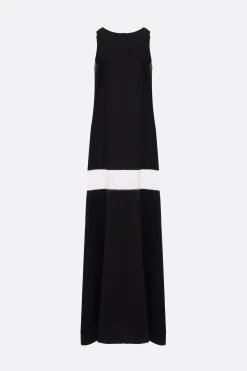 Abiti>DURAN LANTINK abito smanicato in jersey e mesh Nero
