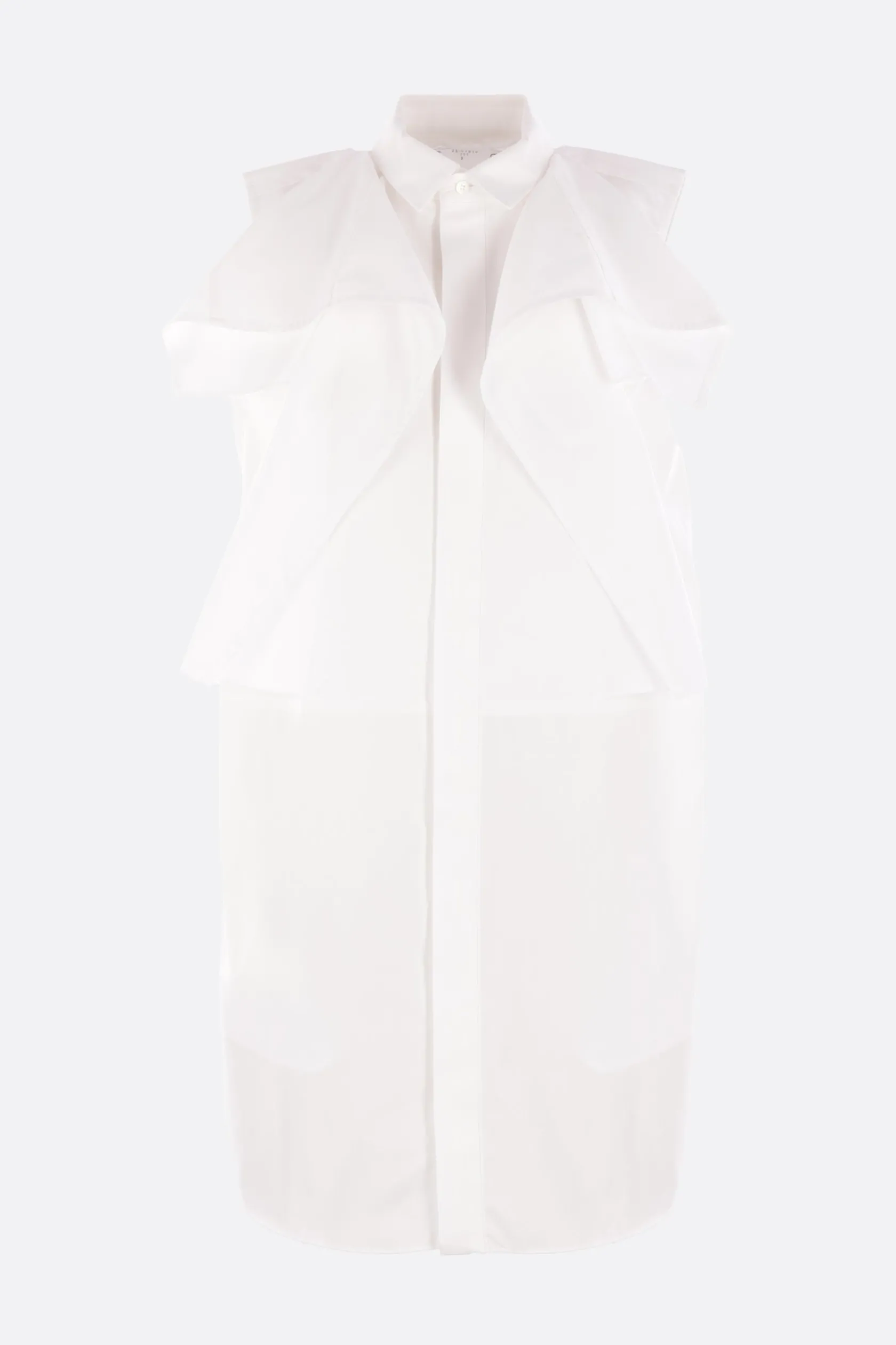 Abiti>SACAI abito smanicato in popeline Bianco