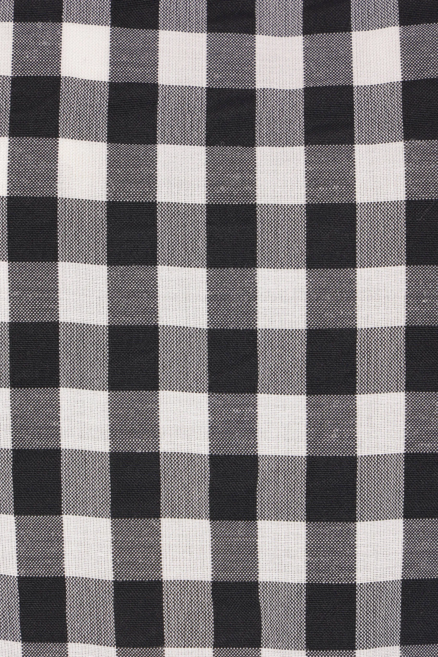 Abiti>TAO COMME DES GARÇONS abito smanicato in tela Vichy Nero
