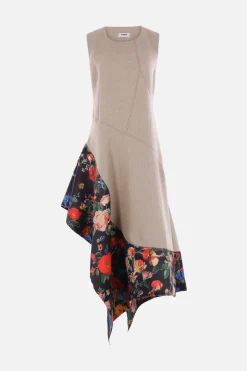 Abiti>ZOMER abito smanicato Jean in canvas Multicolor