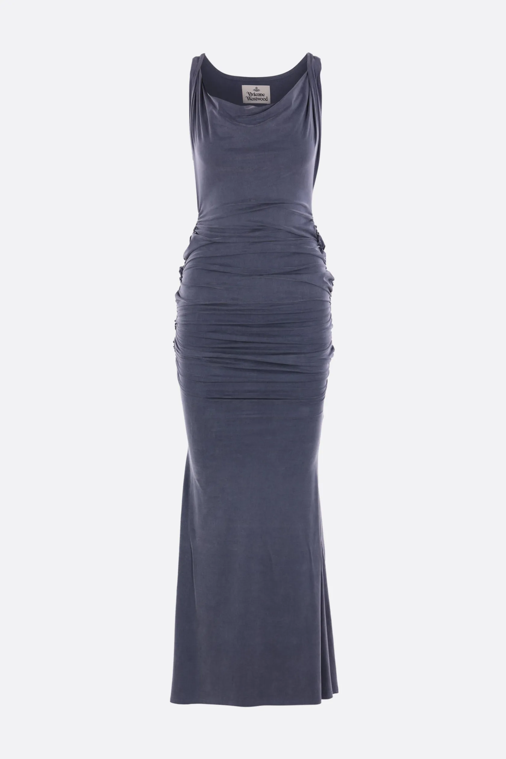 Abiti>VIVIENNE WESTWOOD abito smanicato Liz in jersey stretch Blu