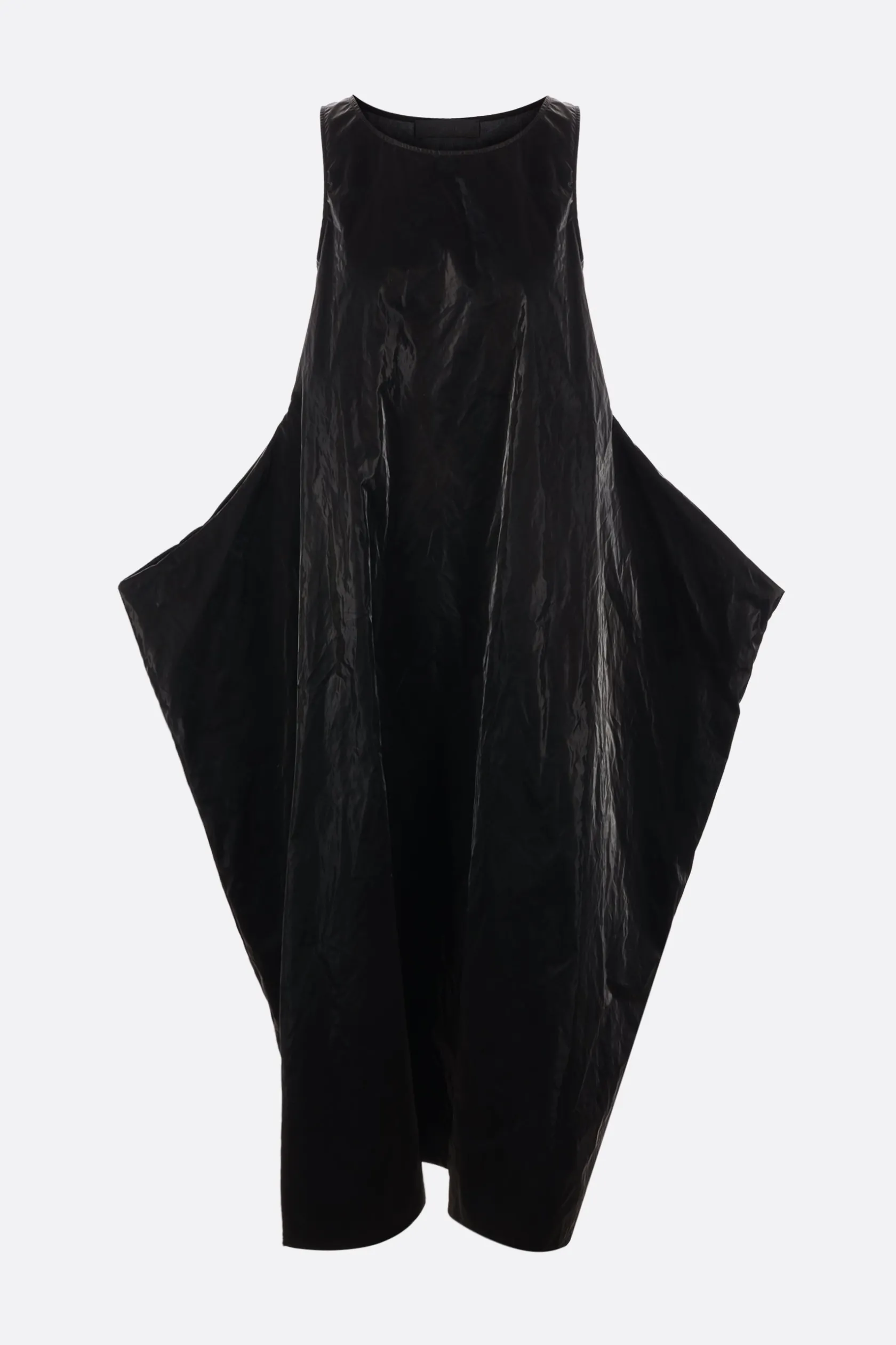 Abiti>MARIA CALDERARA abito smanicato Puppet in nylon gommato Nero