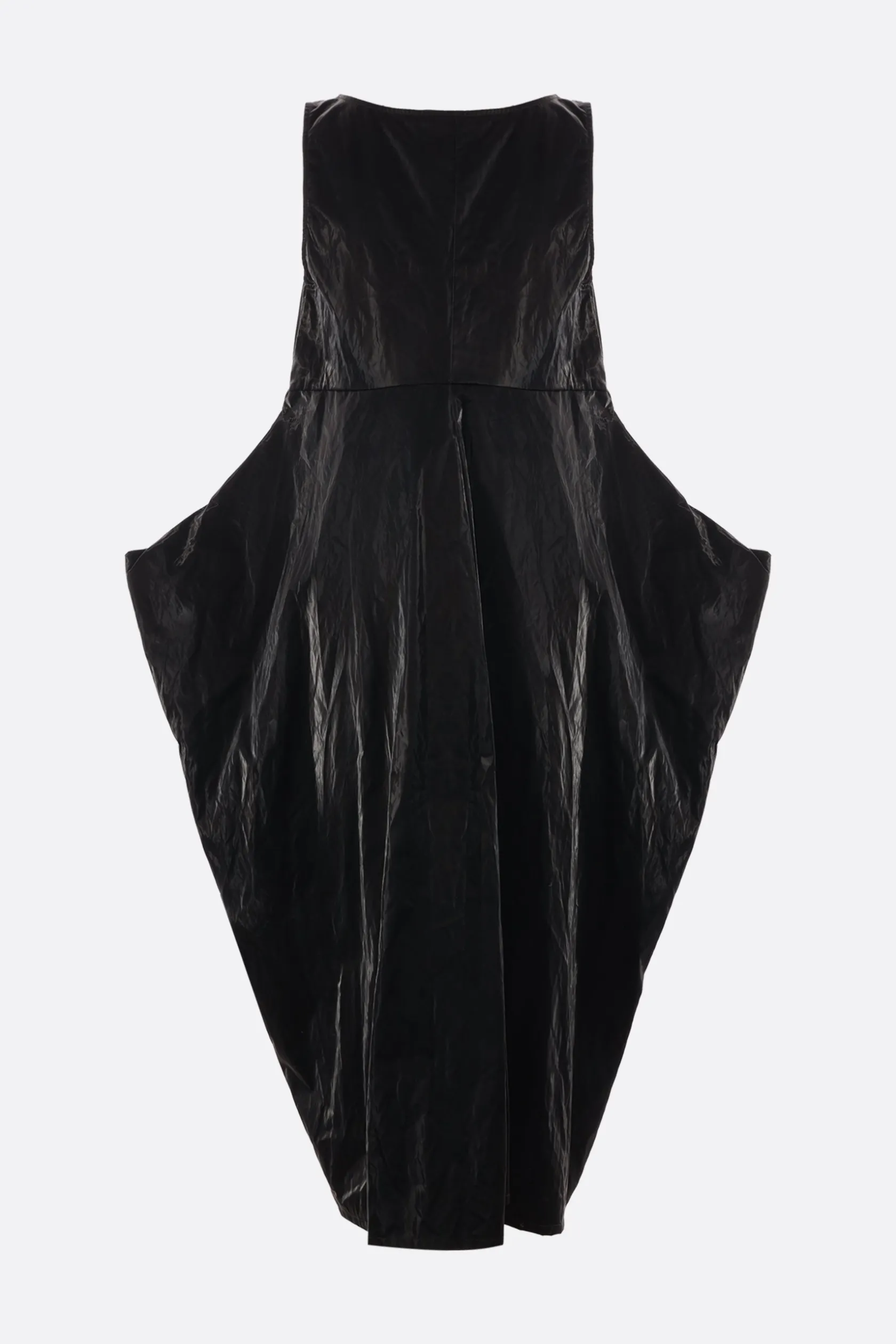 Abiti>MARIA CALDERARA abito smanicato Puppet in nylon gommato Nero
