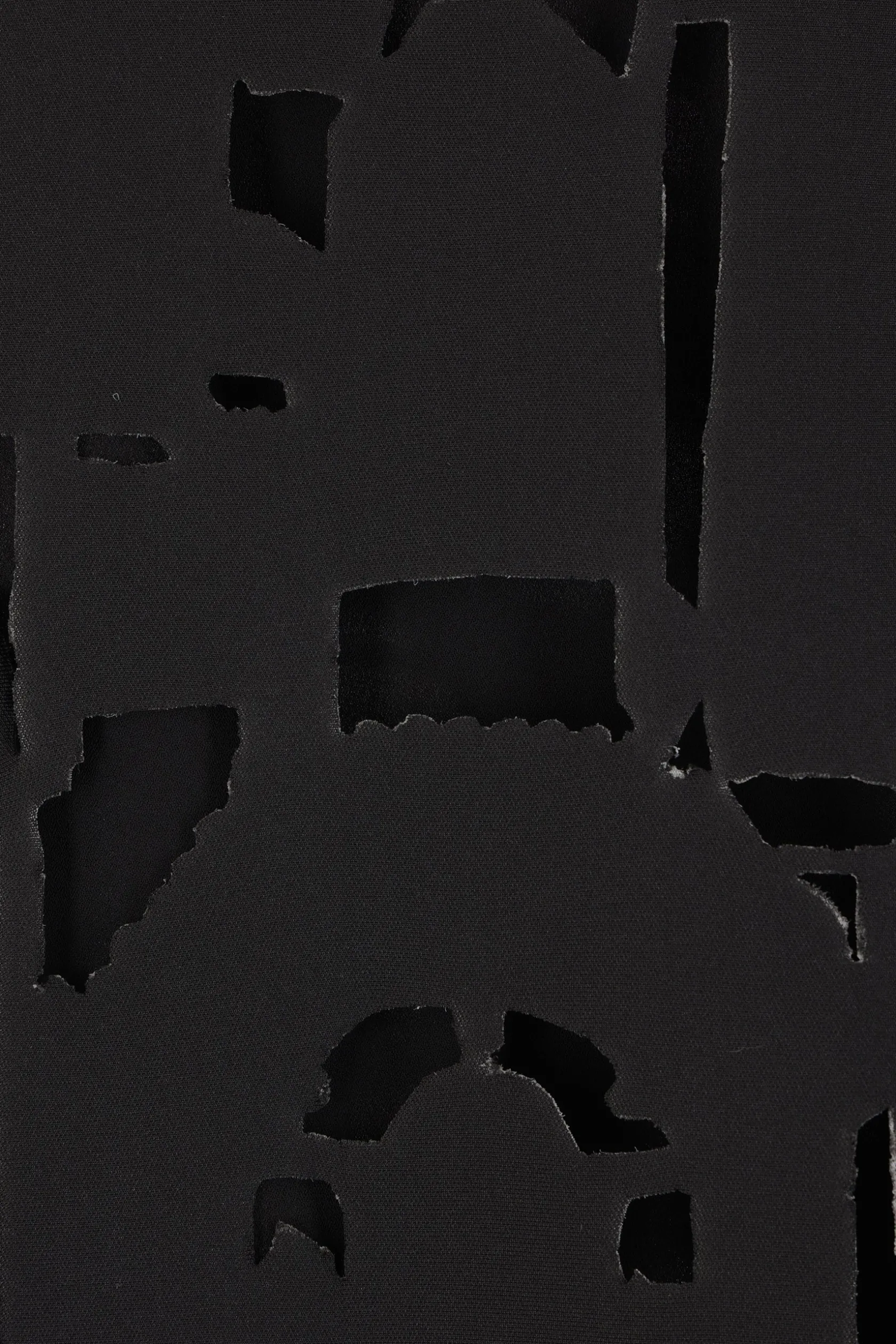 Abiti>MARIA CALDERARA abito smanicato Puppet in tessuto scuba laser-cut Nero
