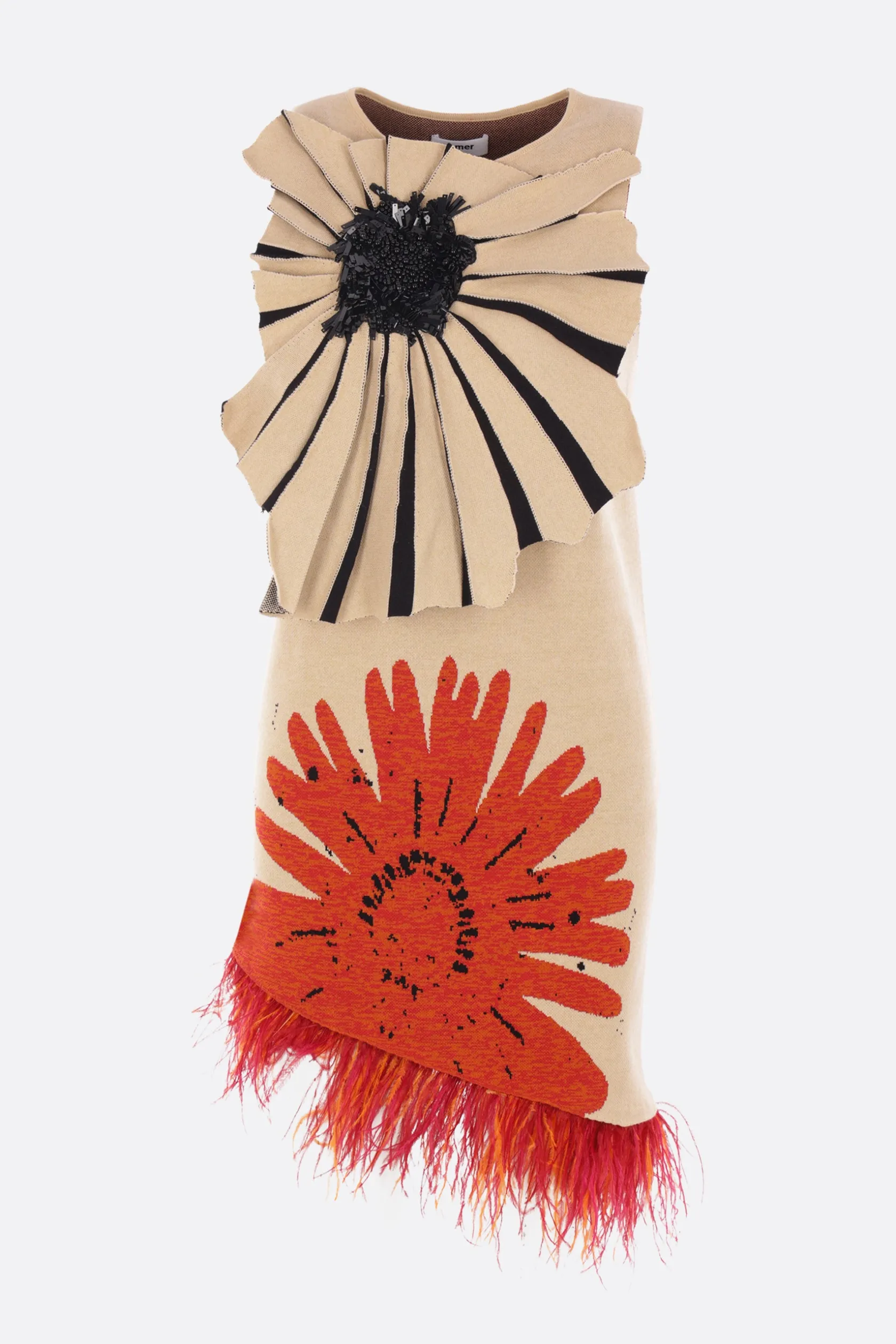 Abiti>ZOMER abito smanicato Title in maglia jacquard Multicolor