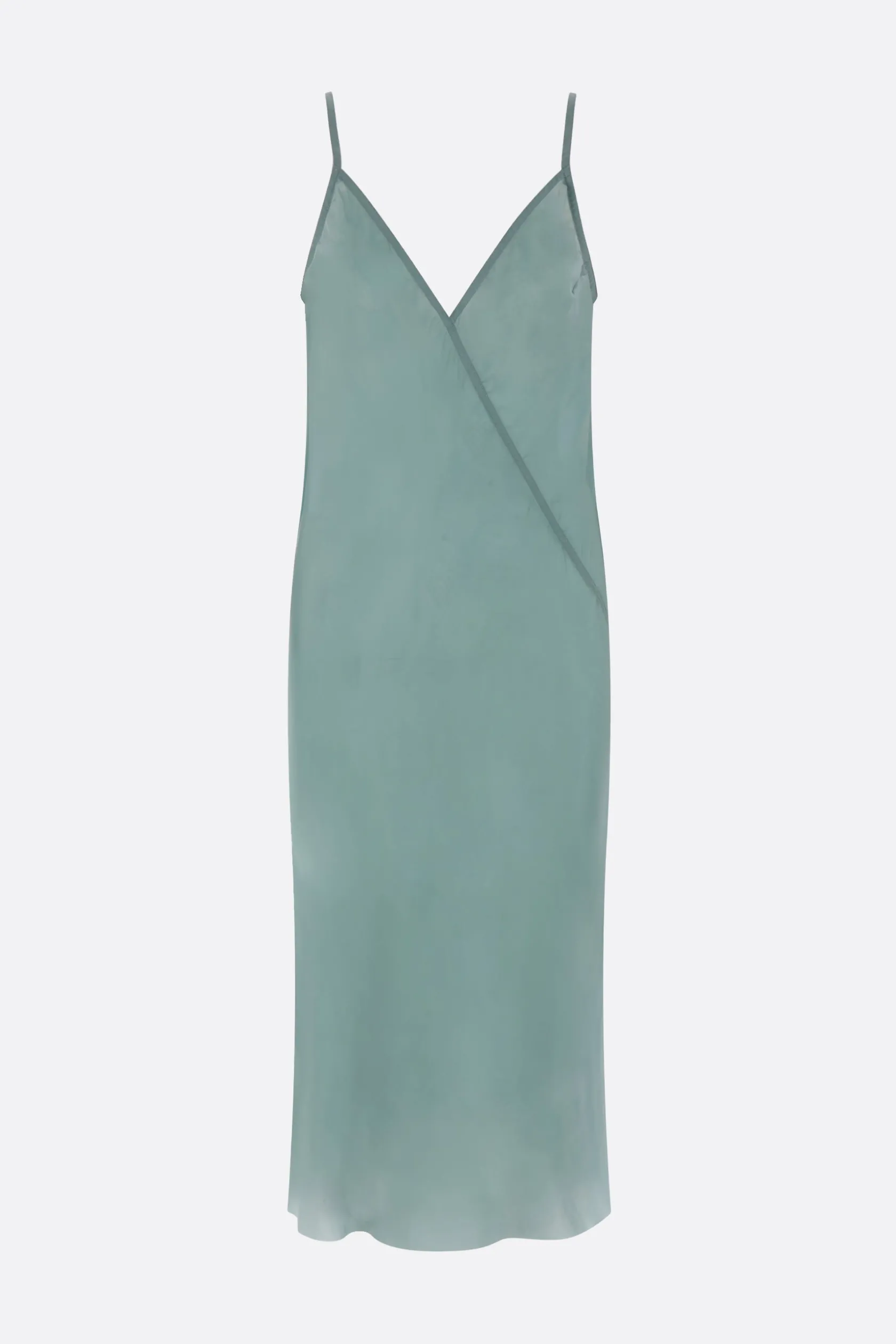 Abiti>RICK OWENS abito sottoveste in cupro Blu