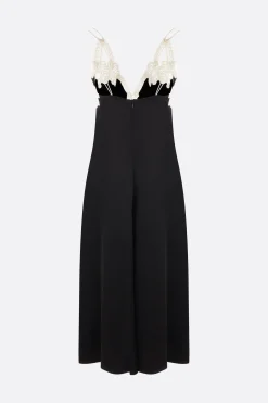 Abiti>JIL SANDER abito sottoveste in envers satin Nero