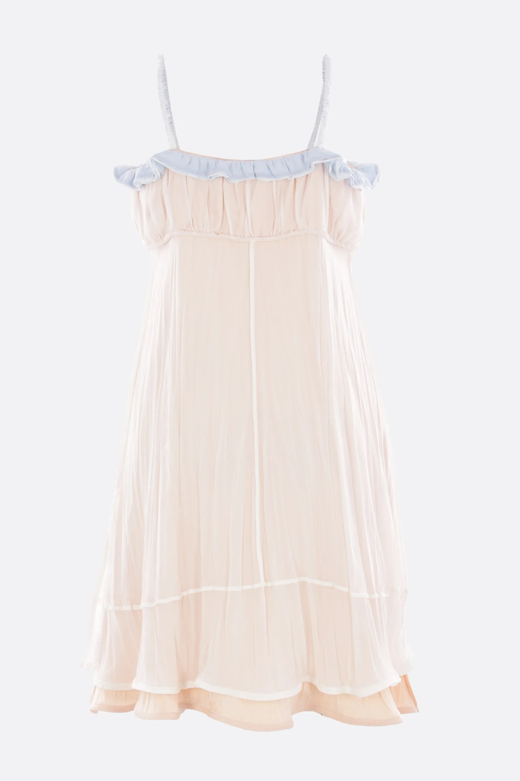 Abiti>JIL SANDER abito sottoveste in georgette Bianco