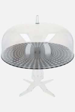 Lifestyle>10 CORSO COMO alzata per torta in plexiglass stampa cerchi Nero