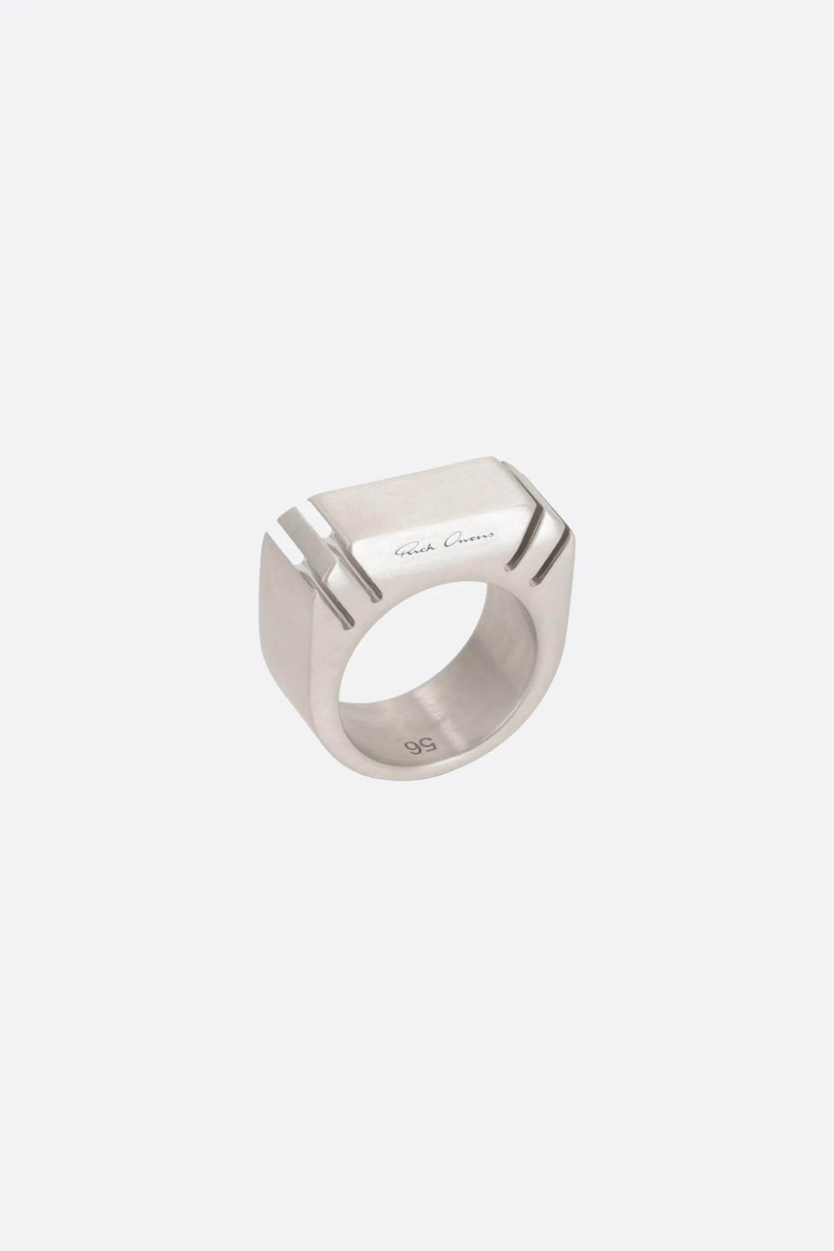 Gioielli>RICK OWENS anello Cut Beveled in ottone Argento