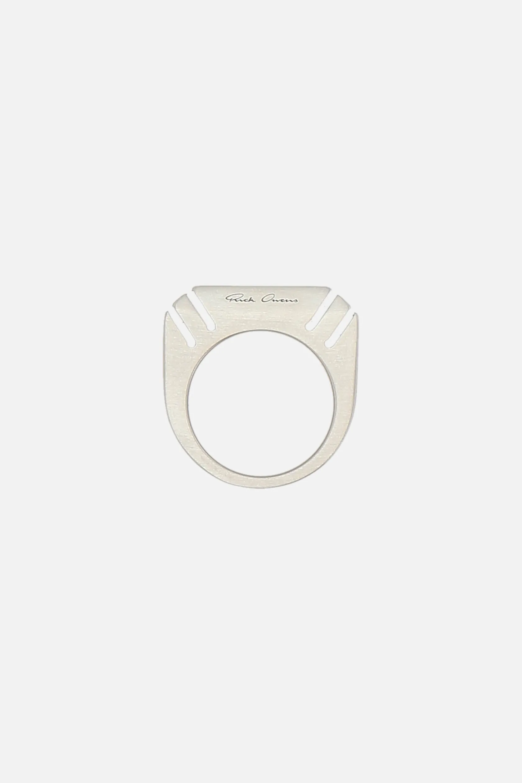 Gioielli>RICK OWENS anello Cut Beveled in ottone Argento