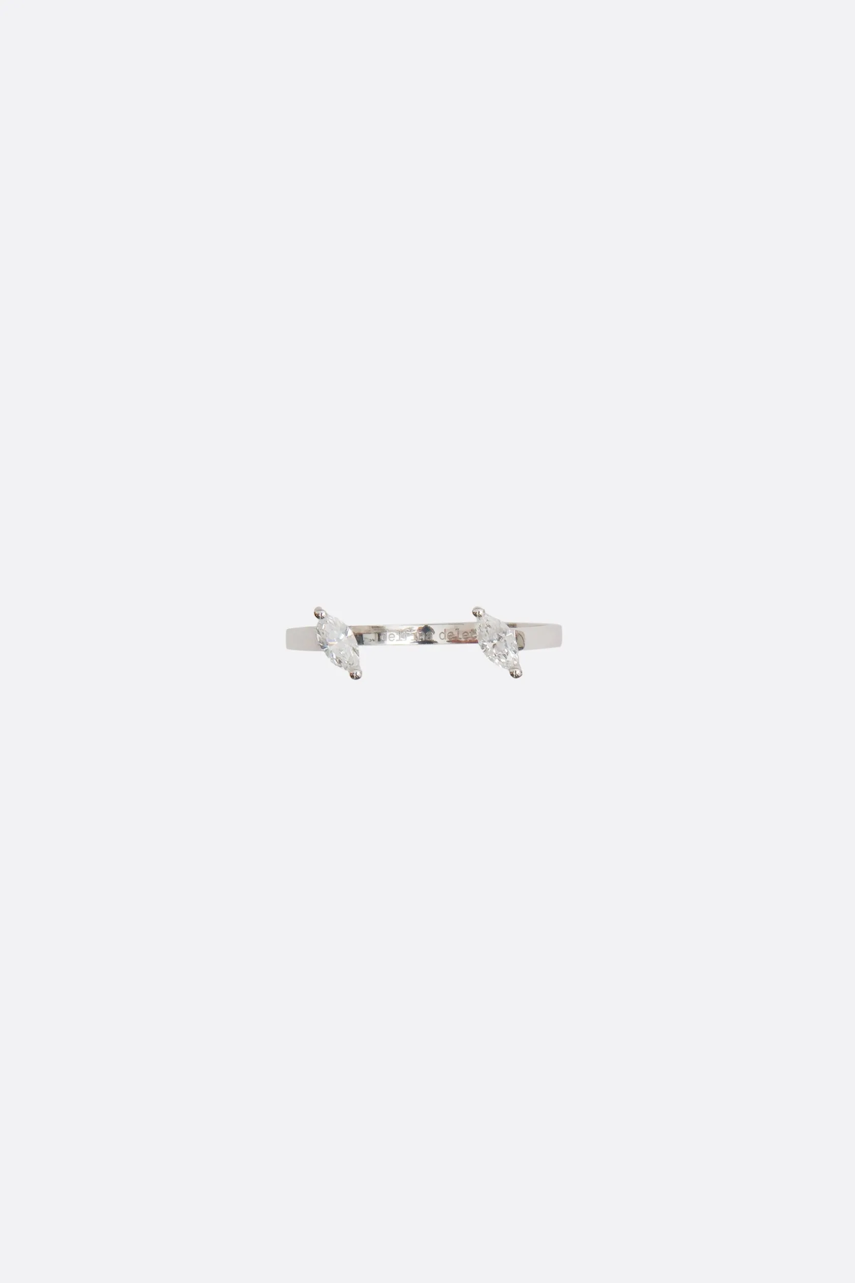 Gioielli>DELFINA DELETTREZ anello Dots Marquise Argento