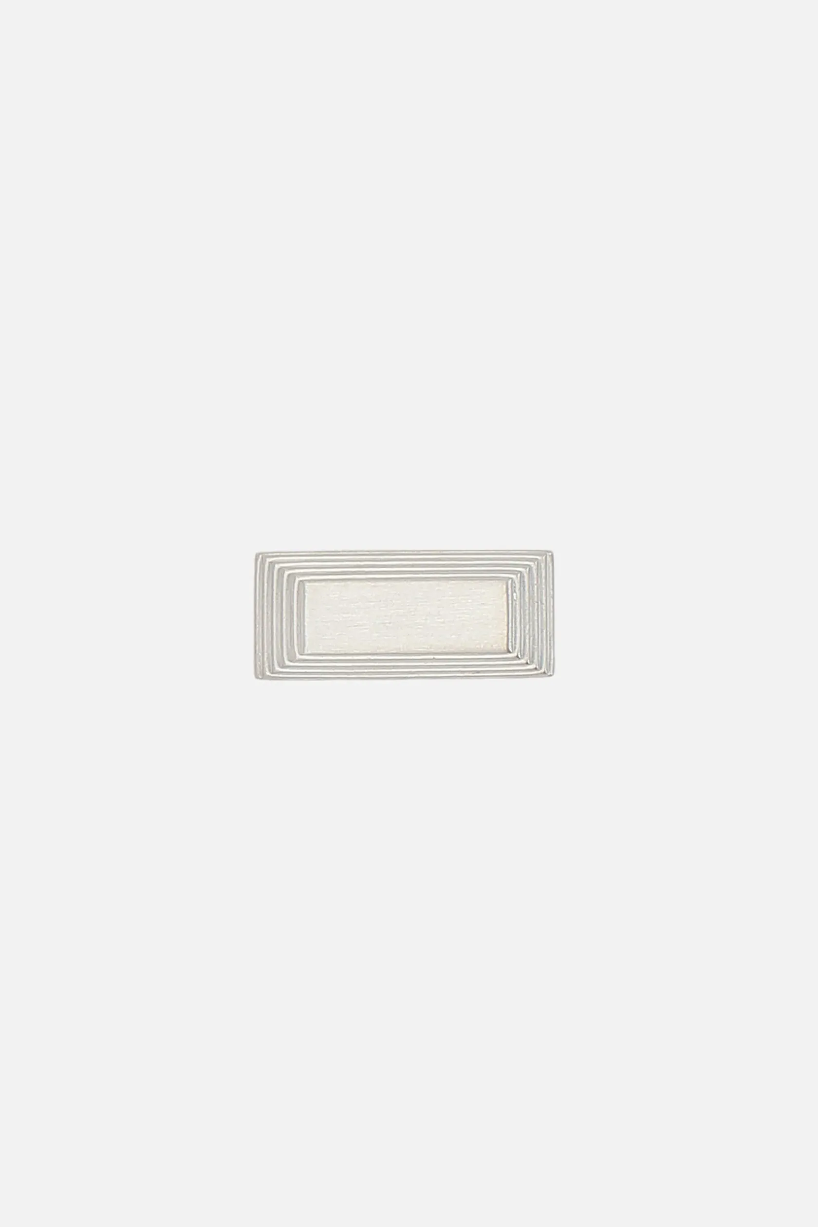 Gioielli>RICK OWENS anello Etched Beveled in ottone Argento