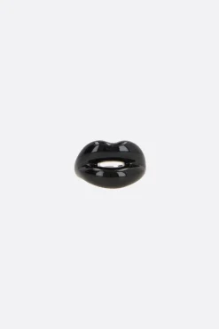Gioielli>HOTLIPS BY SOLANGE anello Hotlips in argento smaltato Nero