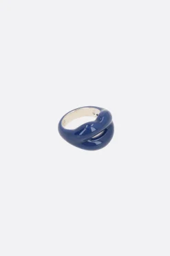 Gioielli>HOTLIPS BY SOLANGE anello Hotlips in argento smaltato Blu