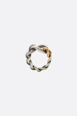 Gioielli>HUM anello ete Chain Nero