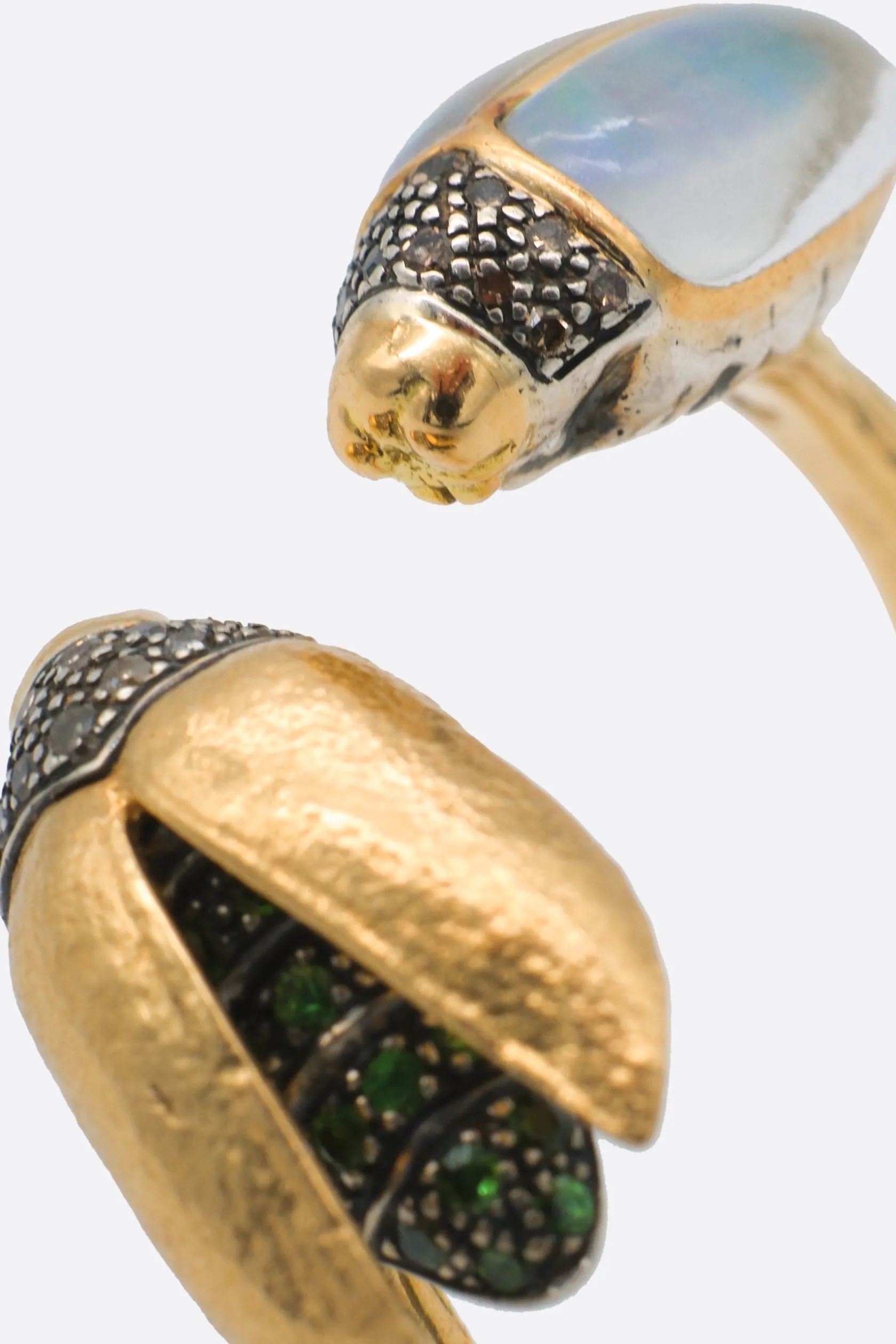 Gioielli>BIBI VAN DER VELDEN anello Opal Scarab Floaty in 18k Oro