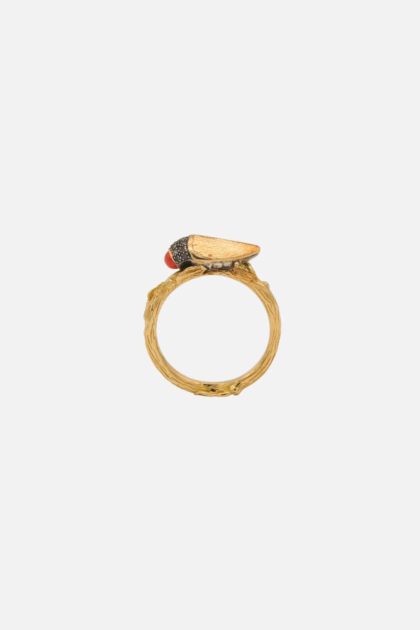 Gioielli>BIBI VAN DER VELDEN anello Rudolf Scarab in 18k Oro