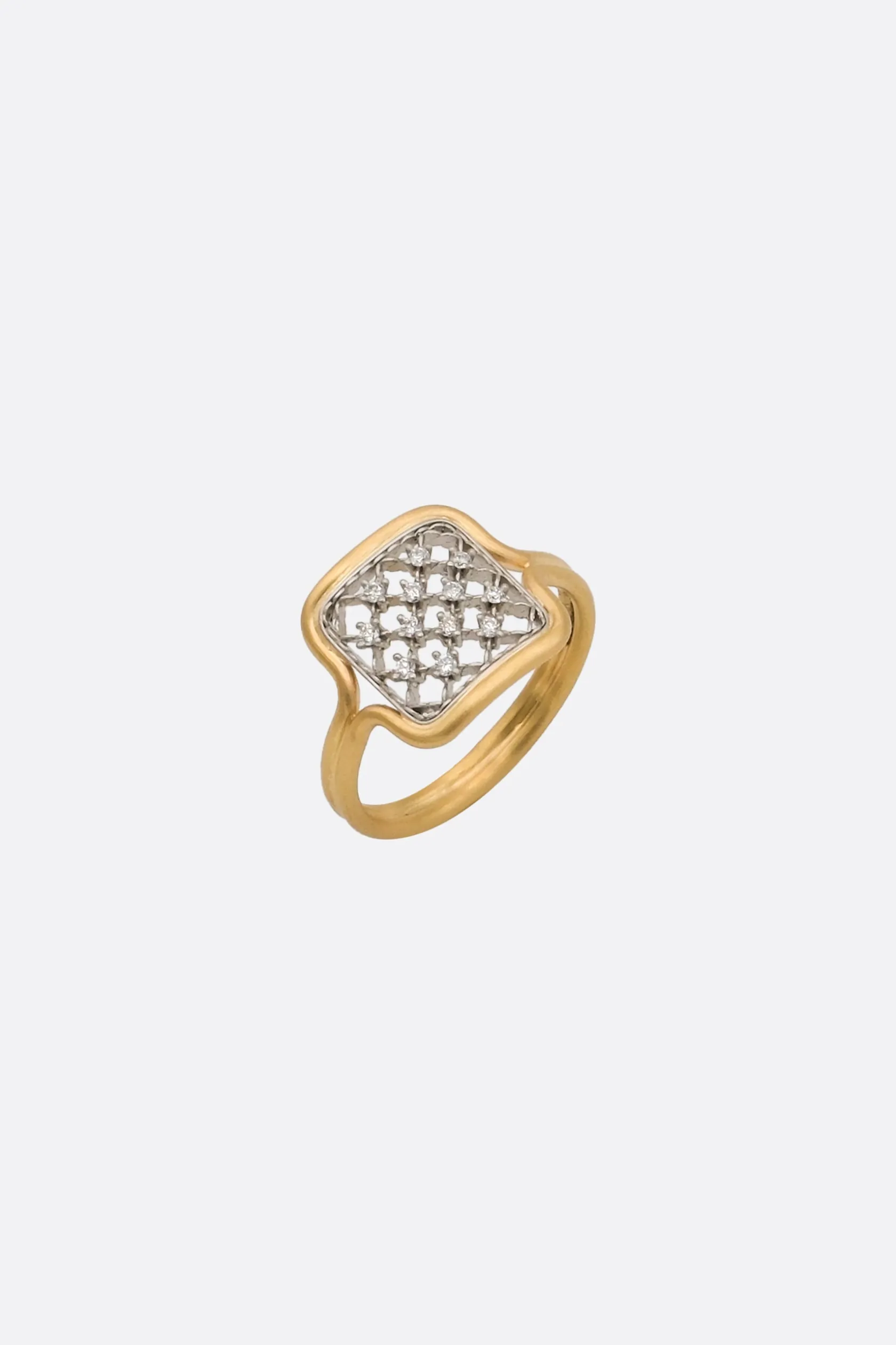 Gioielli>NIKOLLE RADI anello Screen Shape Micro Prong Oro