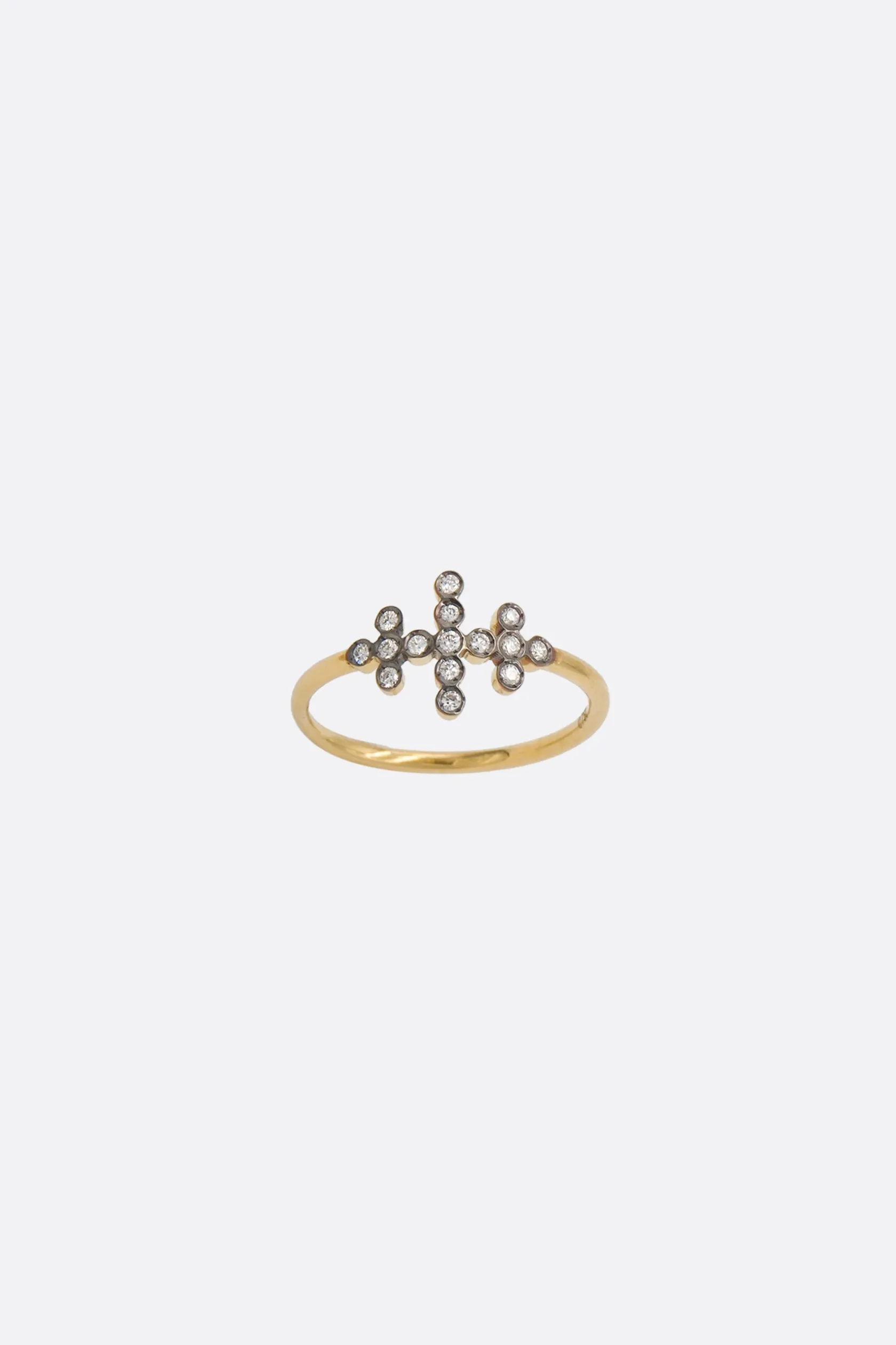 Gioielli>YANNIS SERGAKIS anello Three Lines in 18k Oro