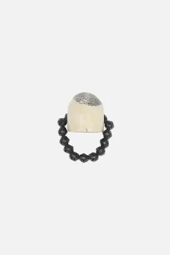 Gioielli>MARIA CALDERARA anello Thumbprint Nero