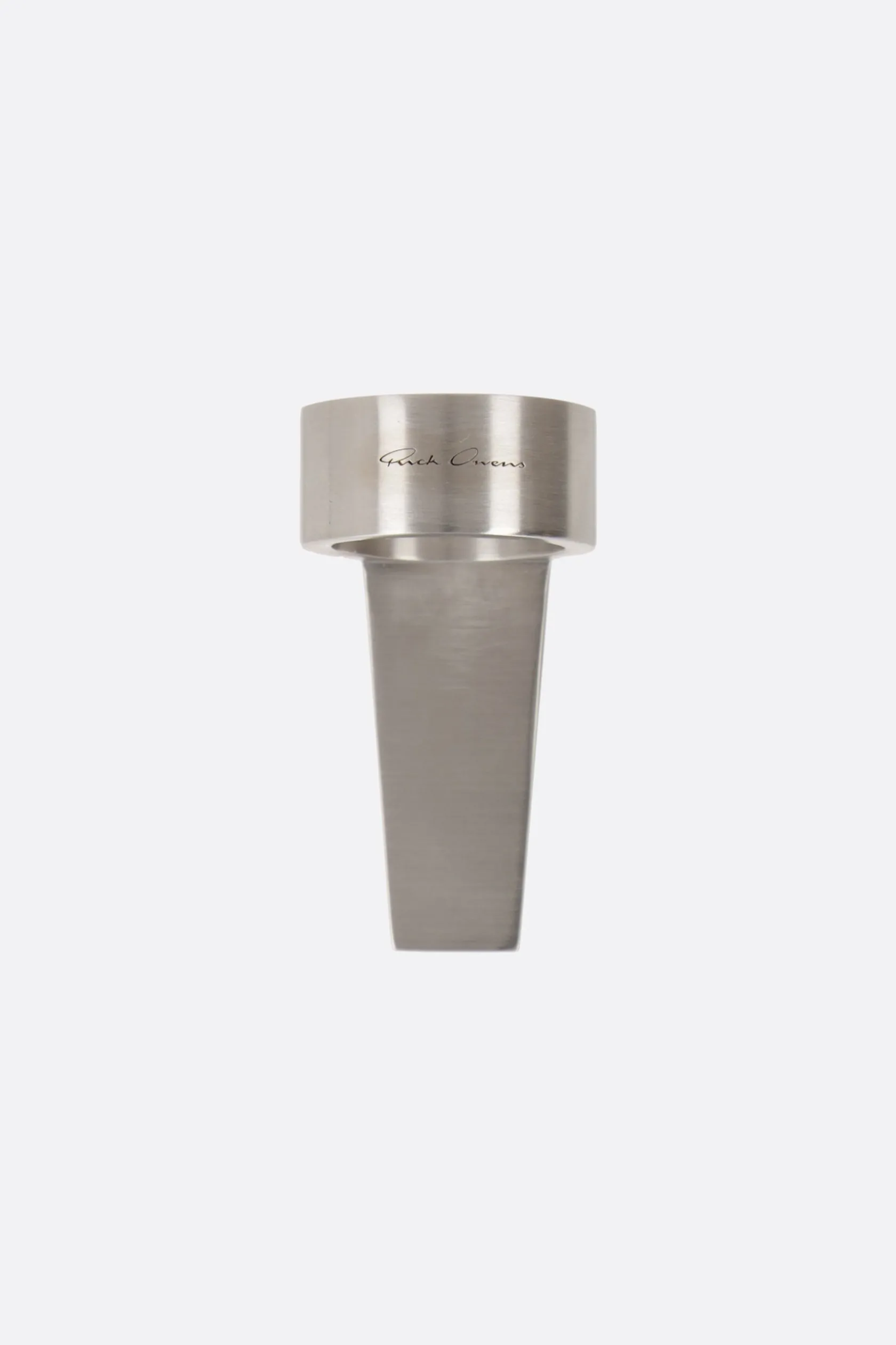 Gioielli>RICK OWENS anello Trunk in ottone Argento