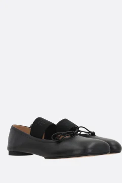 Scarpe Basse>MM6 ballerina Anatomic in nappa Nero