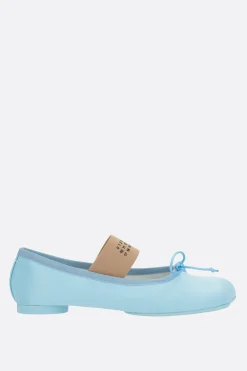 Scarpe Basse>MM6 ballerina Anatomic in raso Blu