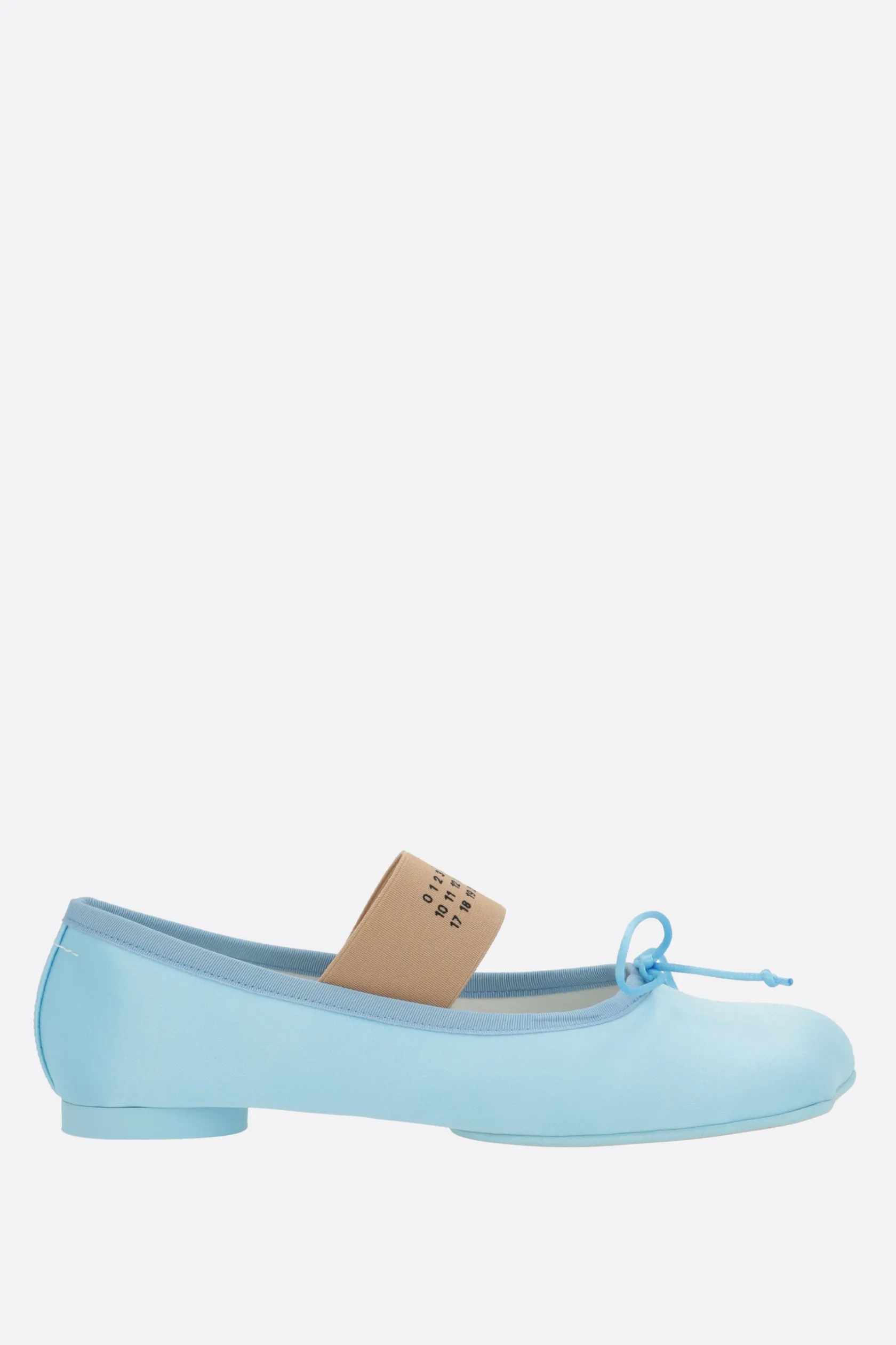 Scarpe Basse>MM6 ballerina Anatomic in raso Blu