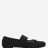 Scarpe Basse>MM6 ballerina Anatomic in raso Nero