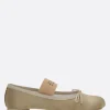 Scarpe Basse>MM6 ballerina Anatomic in raso Neutro