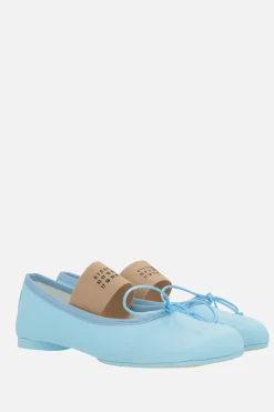Scarpe Basse>MM6 ballerina Anatomic in raso Blu