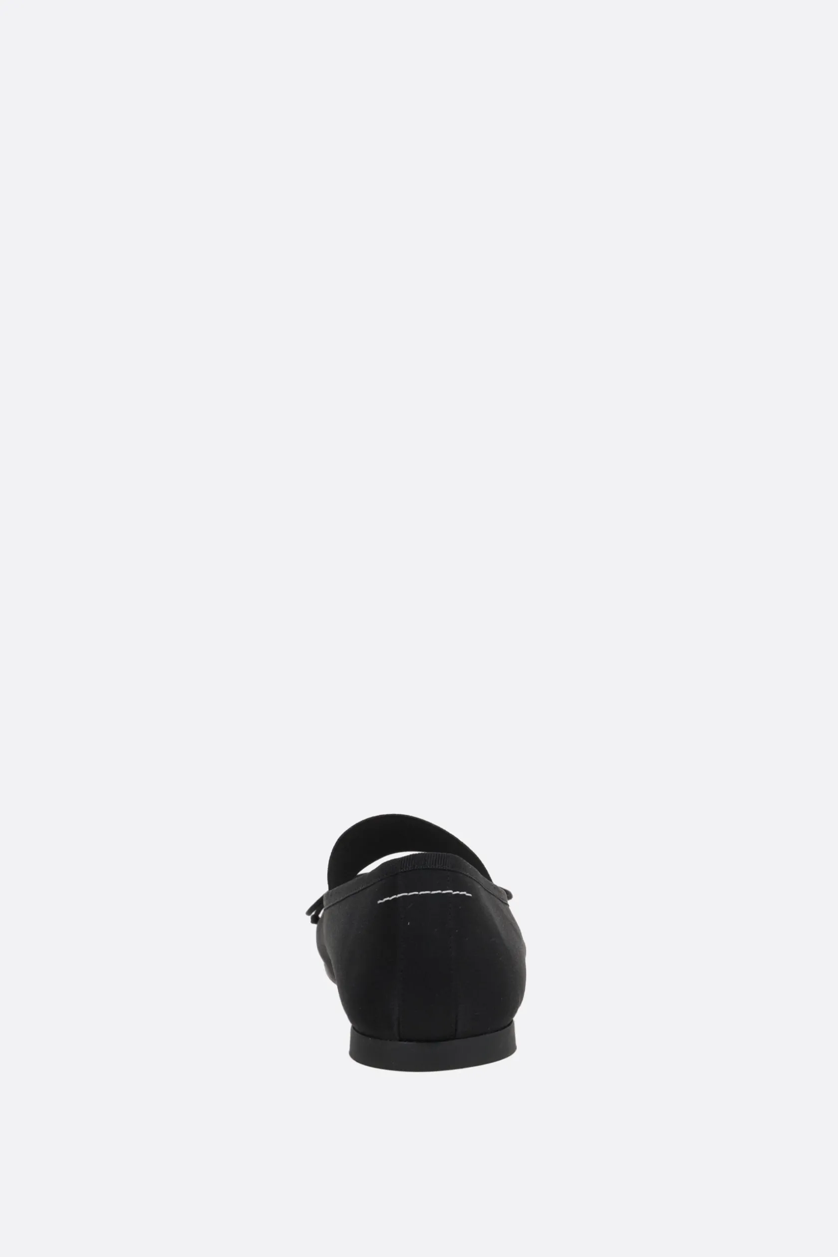 Scarpe Basse>MM6 ballerina Anatomic in raso Nero