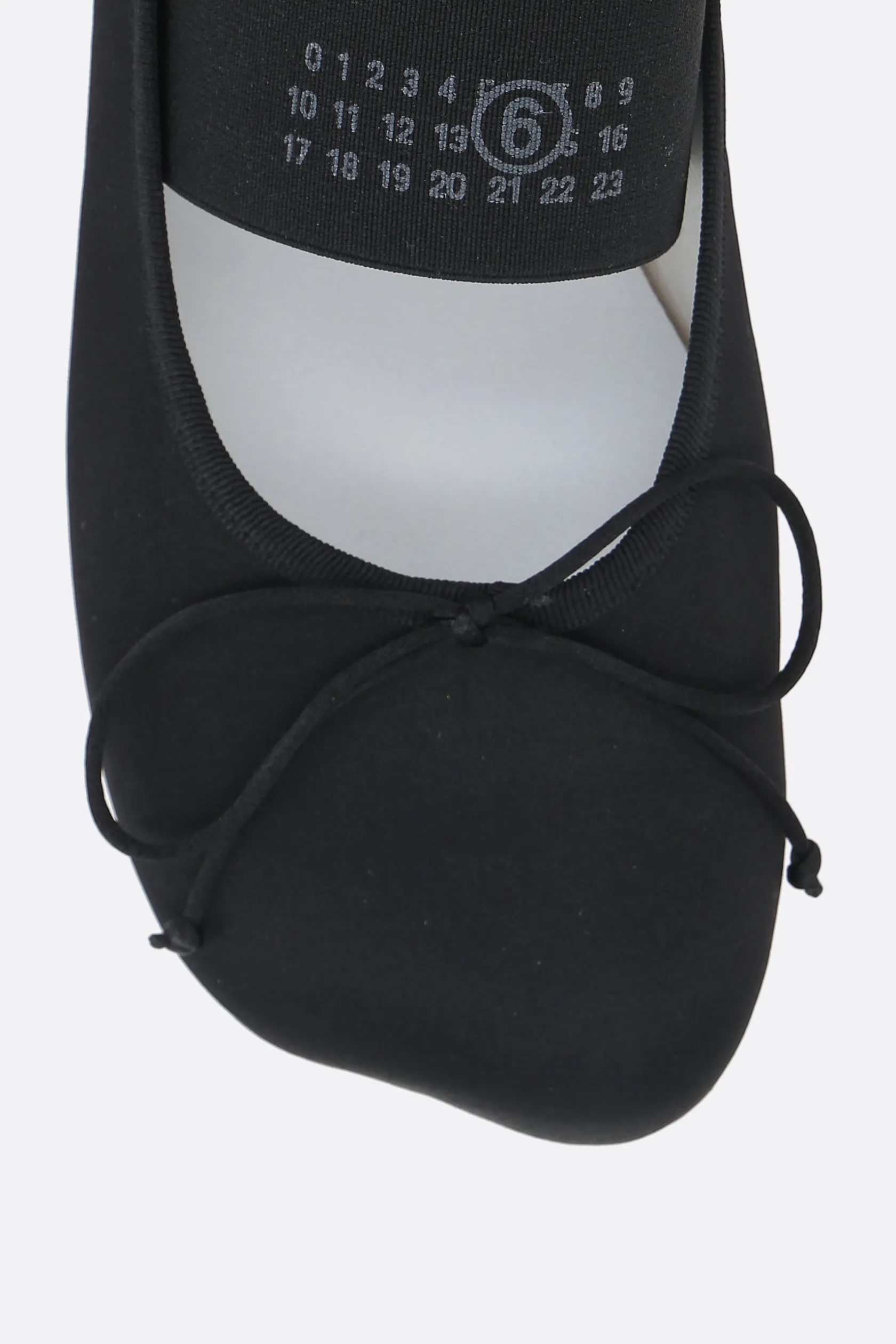 Scarpe Basse>MM6 ballerina Anatomic in raso Nero